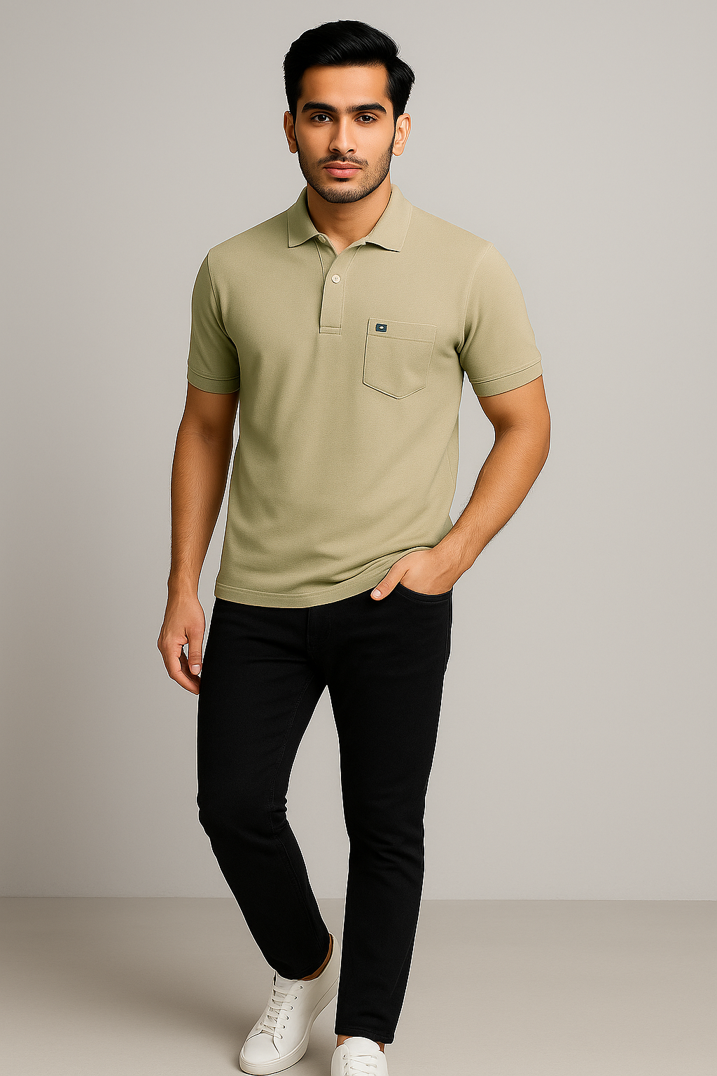 Cotton Candy Premium Collar Pocket Button T-Shirt – Hosiery Fabric