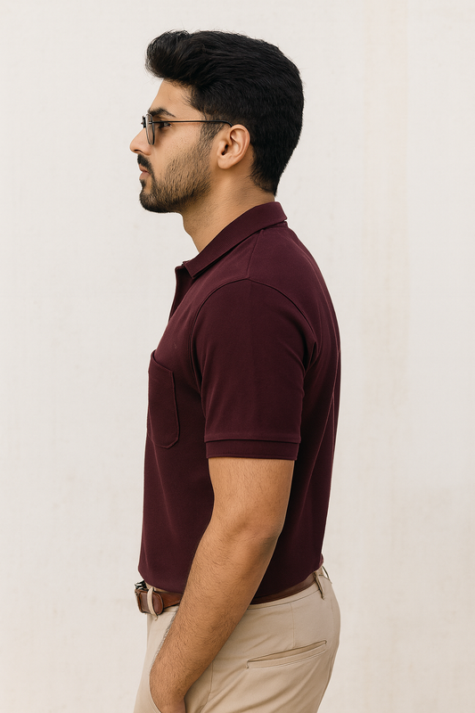 Cotton Candy Premium Collar Pocket Button T-Shirt – Hosiery Fabric