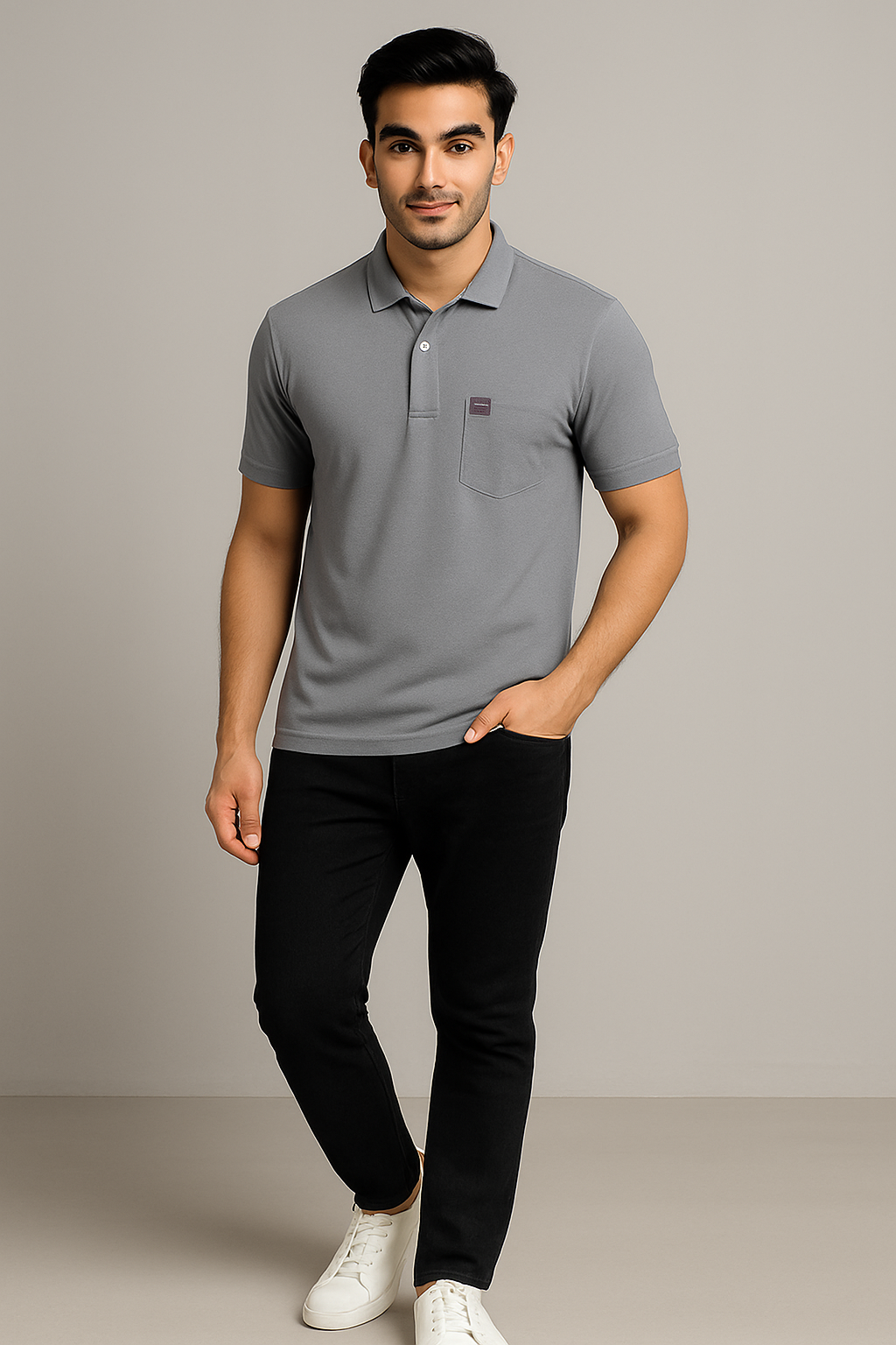 Cotton Candy Premium Collar Pocket Button T-Shirt – Hosiery Fabric