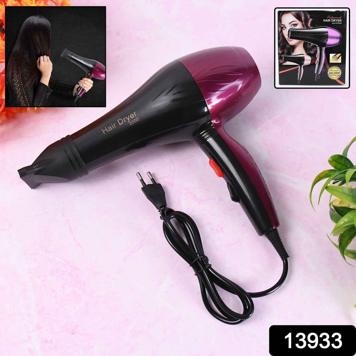 Professional High Power Multi Purpose Hair Dryer Salon (220v50-60hz 1 Pc)
