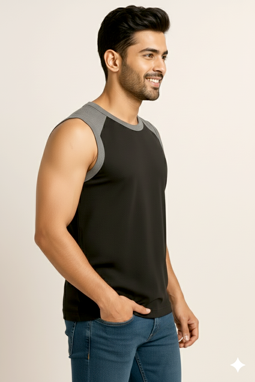 Galaxy Musck Gym Vest Tee – Premium Hosiery Comfort