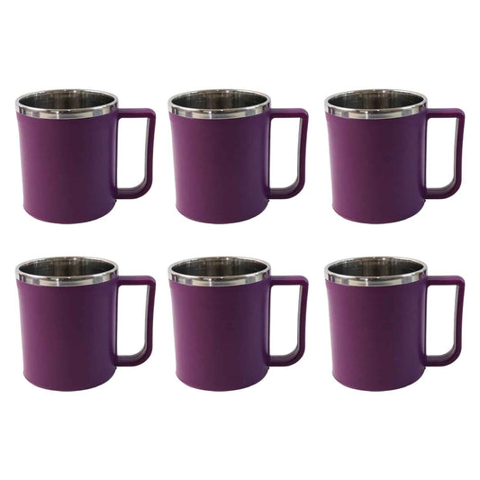 Supermom Stainless Steel Inner Coffee Mug Set (200ml 6 Pc)