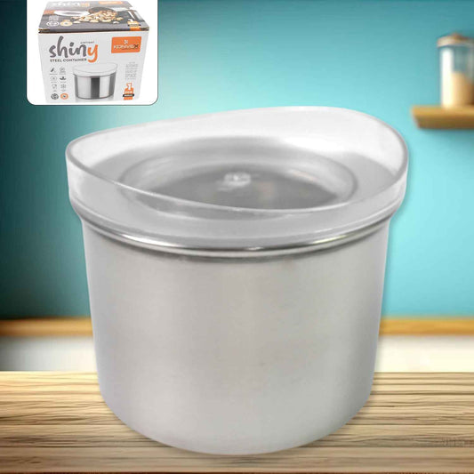 Multipurpose Stainless Steel Airtight Containers With See Through Lid (1 Pc 500 Ml)