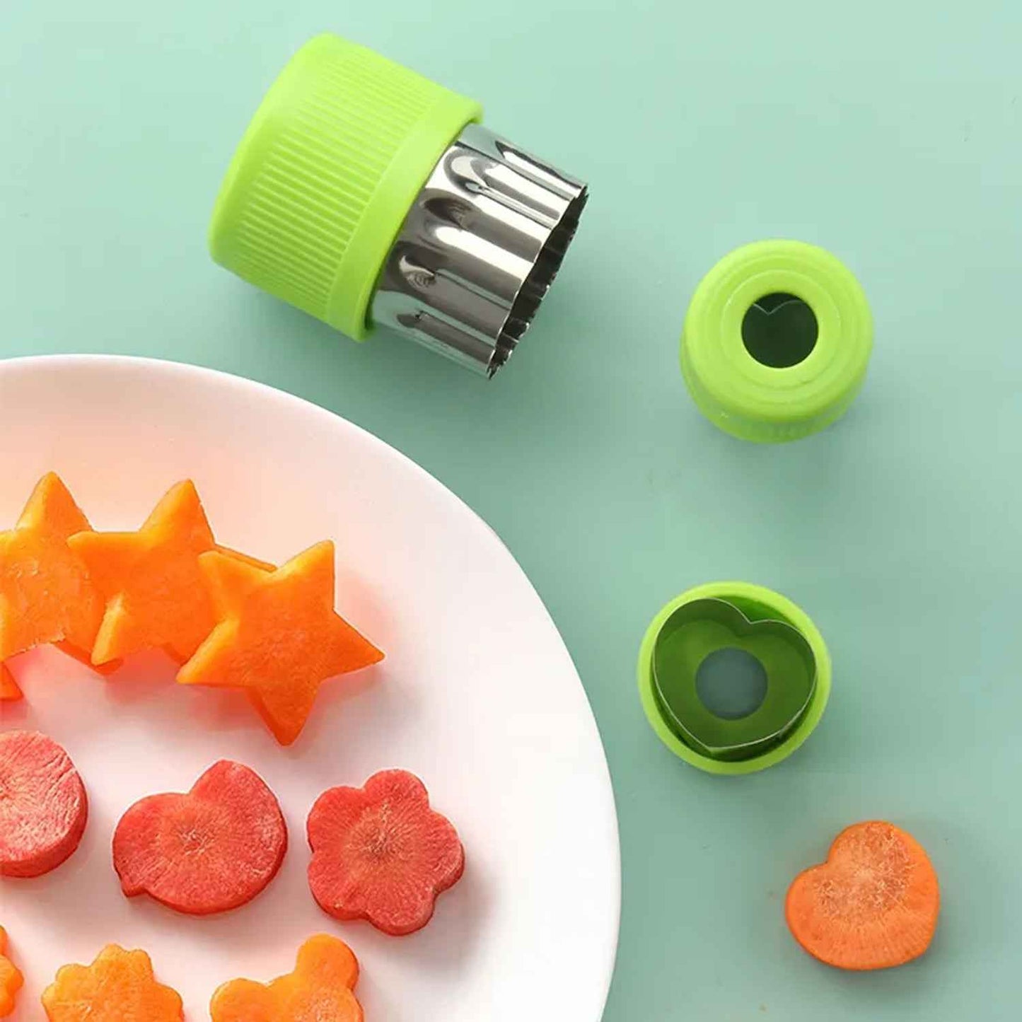 Stainless Steel Cookie Cutter Shapes Set Baking Cooking Food Decoration (12 Pcs Set)