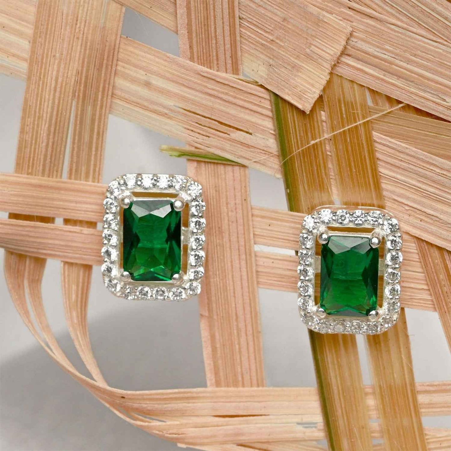 Diamond Jewellery Interchangeable Triangular Shaped Earrings (6 Pari Mix Color Design)