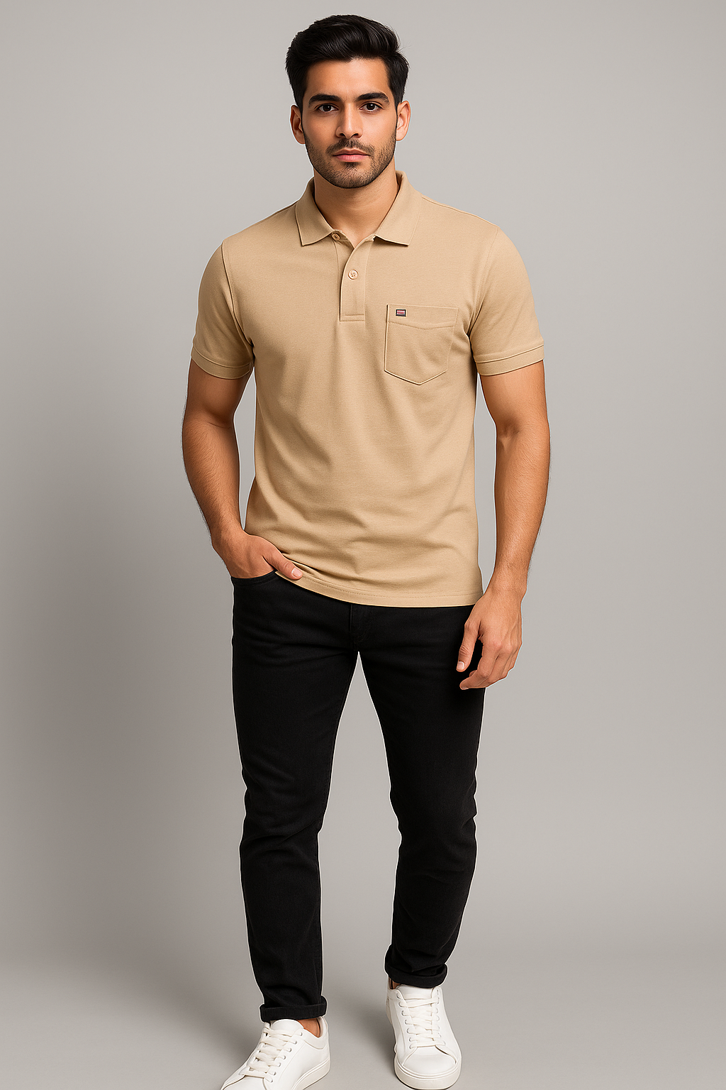 Cotton Candy Premium Collar Pocket Button T-Shirt – Hosiery Fabric