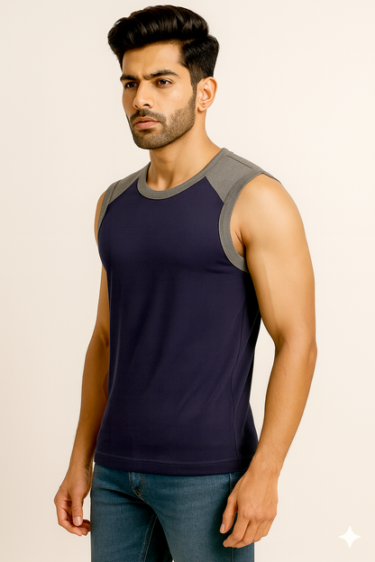Galaxy Musck Gym Vest Tee – Premium Hosiery Comfort