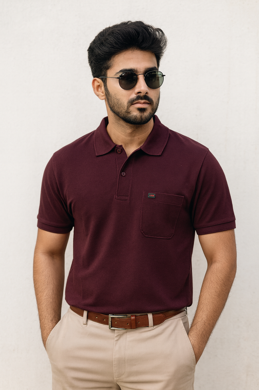 Cotton Candy Premium Collar Pocket Button T-Shirt – Hosiery Fabric