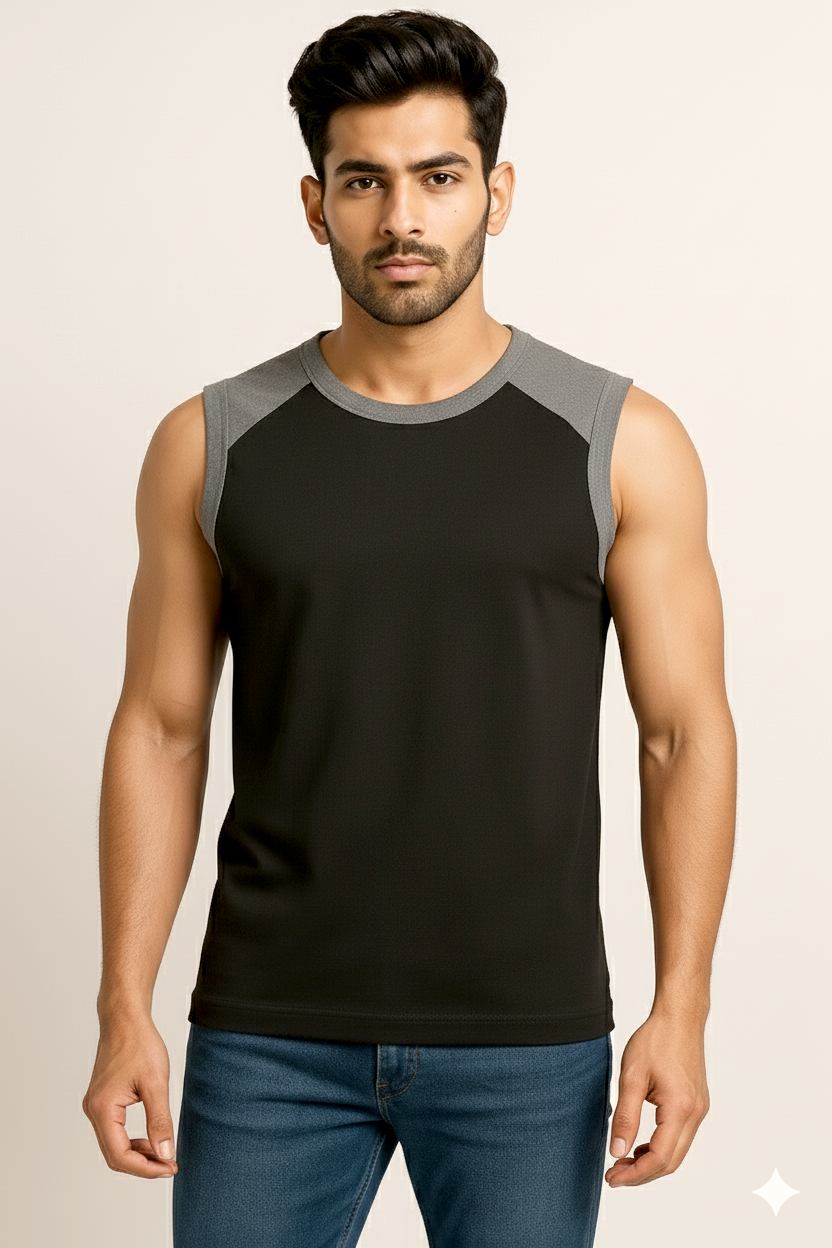 Galaxy Musck Gym Vest Tee – Premium Hosiery Comfort