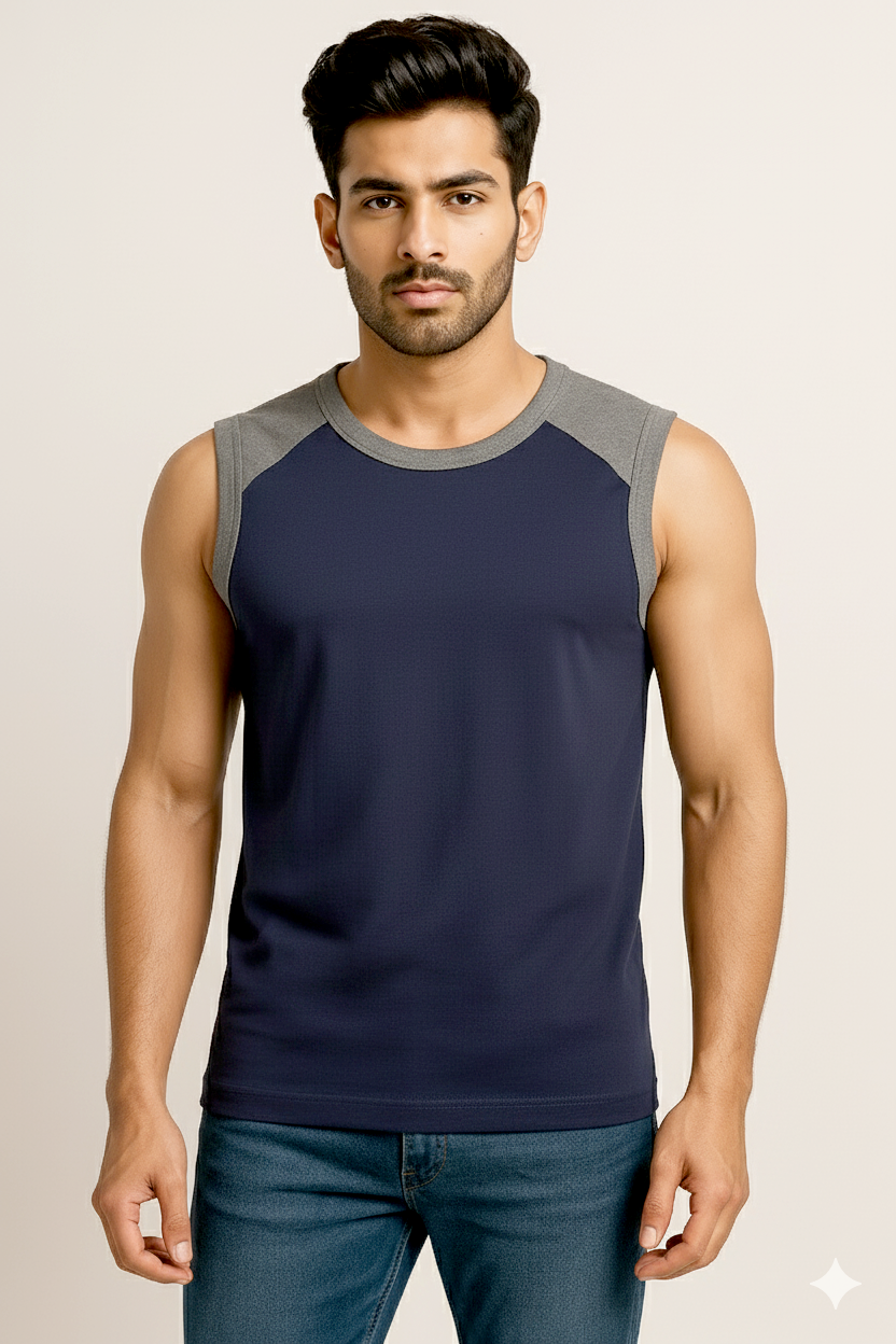 Galaxy Musck Gym Vest Tee – Premium Hosiery Comfort
