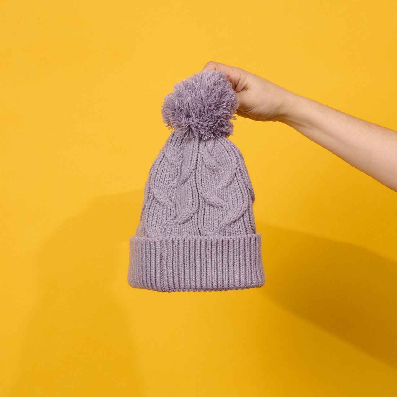 6250  Cap For Winter Woolen Knitted Black Inside Fur Caps
