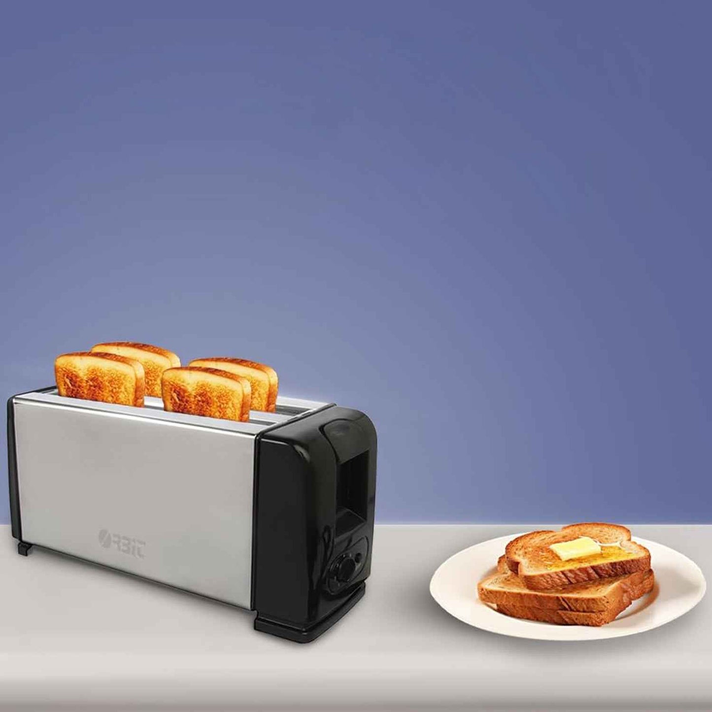 Orbit Adjustable Pop-up Toaster - 1200w