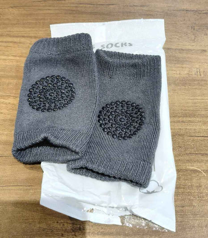 Dark Grey Toddler Wool Knit Leg Warmer (Knee Guard)